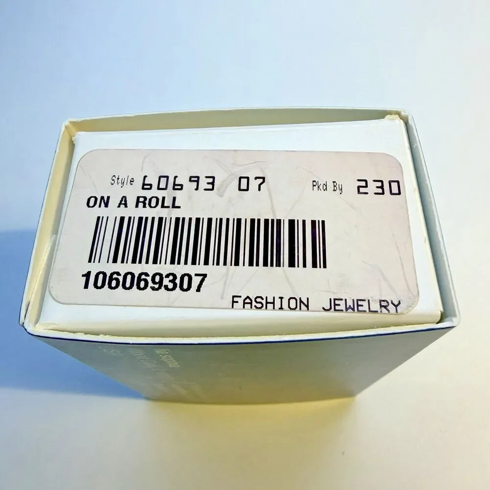 NIB Retired Lia Sophia On A Roll Ring 60693 Size 7 Silver Tone Wrap Spiral Ring